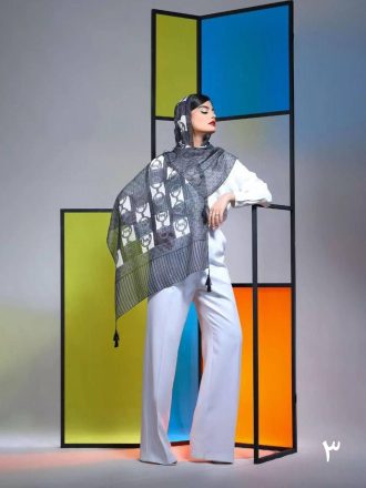 شال-نخی-منگوله-دار