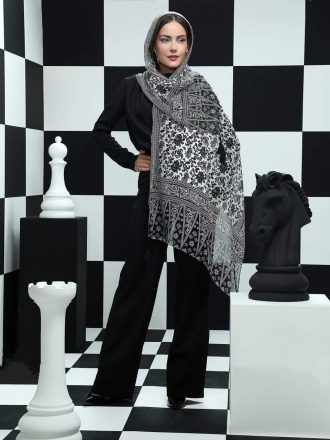 شال نخی منگوله دار گلریز