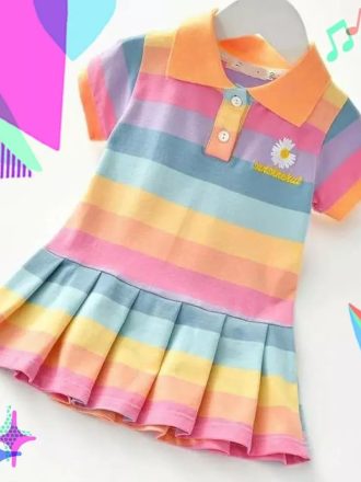 پیراهن مدل رنگین کمان|مثلث شاپ